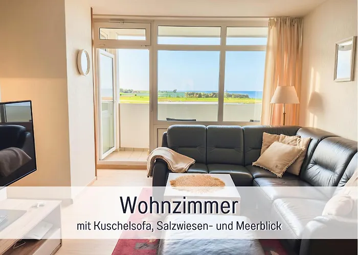Fewo Gisela Und Franz - Fuer Sonnenuntergangfans - Meerblick - Saisonstrandkorb Inkl Von Mai-Mitte Sept Am Naturstrand In 450 M - 3 Einzelbetten - Kueche Mit Spuelmaschine - Wlan - Spiele - Buecher - Minimarkt - Baecker - Restaurants- Indoorspielplat
