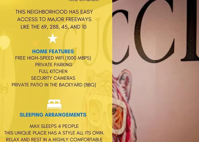 The Gawdy Den With Fast Wifi 2 Minutes From Downtown Houston!