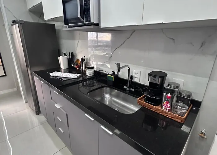 Studio 64 Novo Bem Equipado Com Ar Condicionado, Cozinha Completa, Ate 4 Pessoas - Centro Mogi