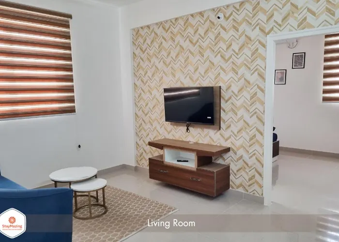 Staymazing-24 Hrs Check In & Out- 1,2 & 3 Bhk Ac Balcony Apartments At Manyata,Hebbal-30 Mins To Airport