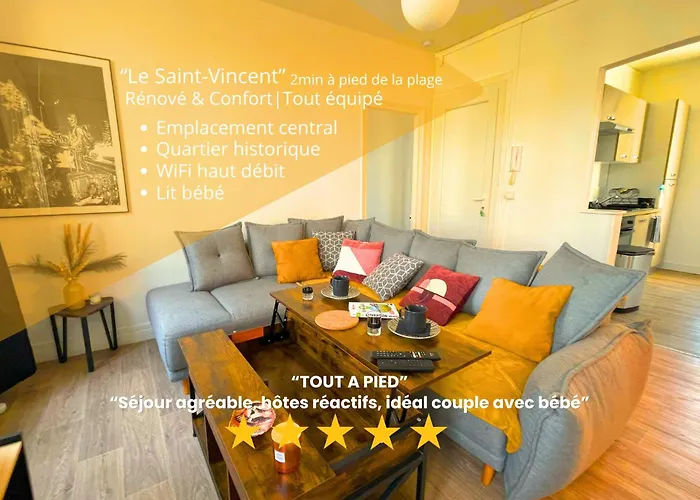 Hypercentre-Plage, Emplacement Ideal - Cocon De 50M2 "Le Saint-Vincent"