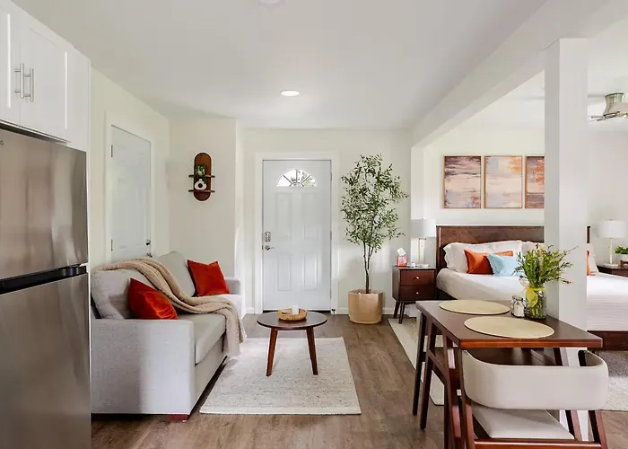 Private Studio Apartment With One King Bed And One Sofa Bed