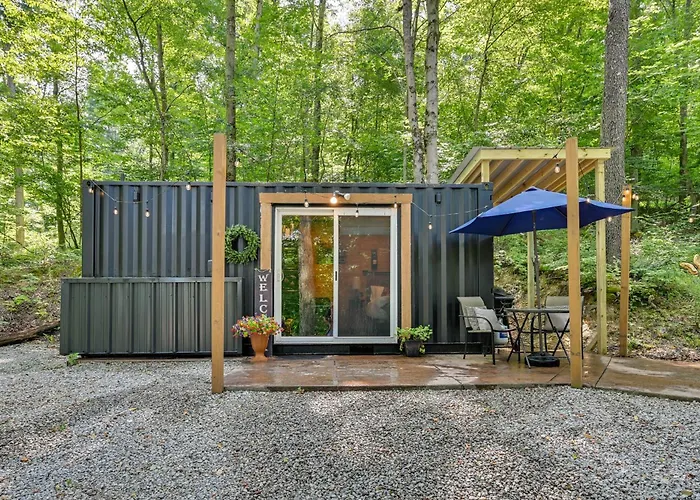 Tiny Home W/ Hot Tub & Mini Highland Cows!