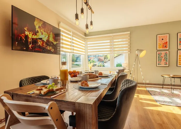 Pavillon Am Kurpark - 80 Qm - Balkon & Grill - Wallbox - Inklusive Waesche