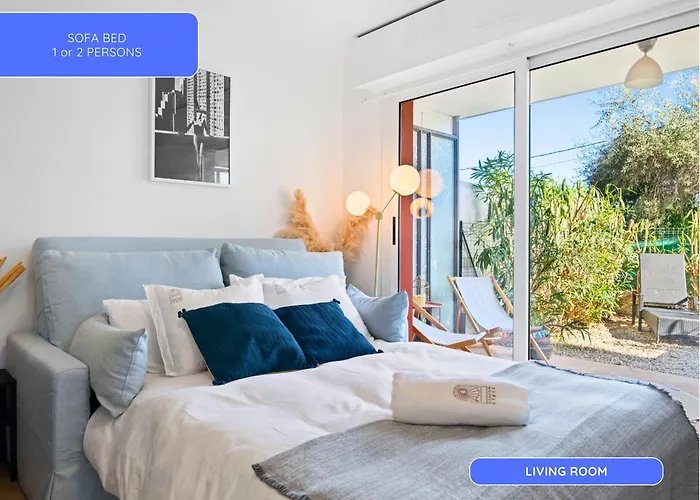 Le Cocon - A Peaceful Stay Just 5 Minutes From Monaco - Free Private Parking - Terrace & Balcony - 20-Minute Walk To Port