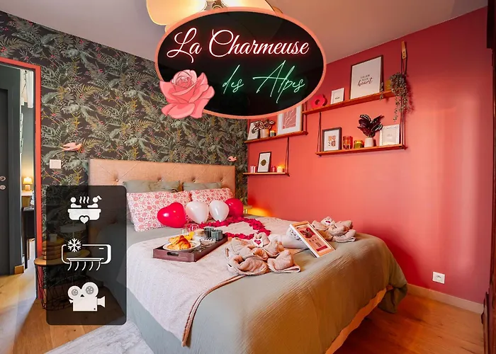 La Charmeuse Des Alpes - Appartement Climatise De Prestige Avec Jacuzzi Et Jardin Prive