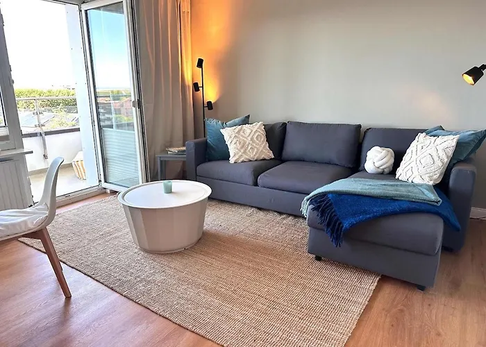 Sky & Sand Homes Duenenblick I Zentrale Wohnung Mit Meerblick & Balkon