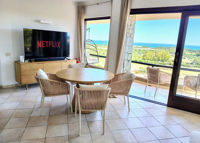 Trilocale Vista Mare Chia Con Terrazzo Panoramico