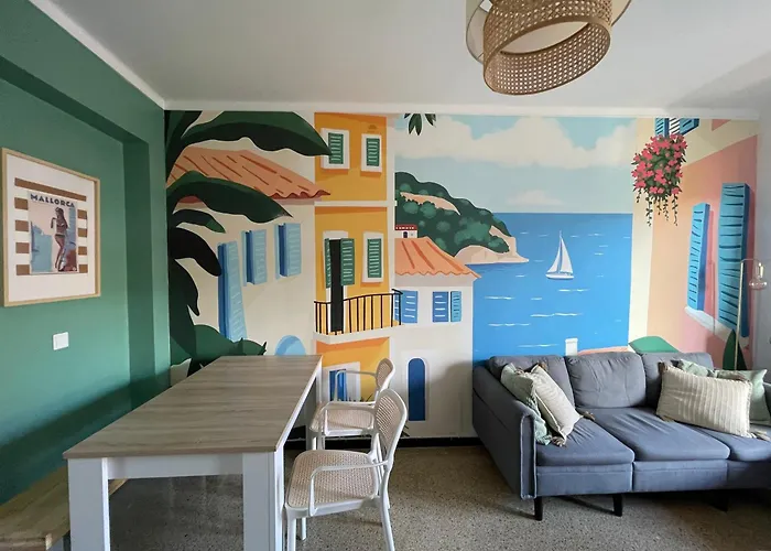 Piso del Sol - Appartement familial vue mer - Plage 150 m, commerces et bus aéroport