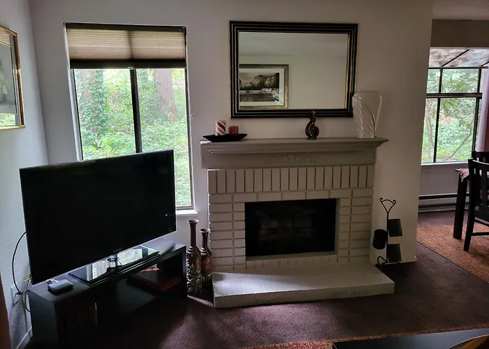 Lovely One Bedroom Condo With Indoor Fireplace.