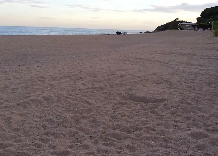 White Stones Beach In Sant Pol De Mar